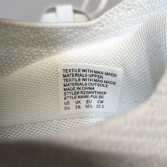 Women's RIVAL Pulse Athletic Sneaker Ivory/White Size 5.5 - Picture 7 of 13